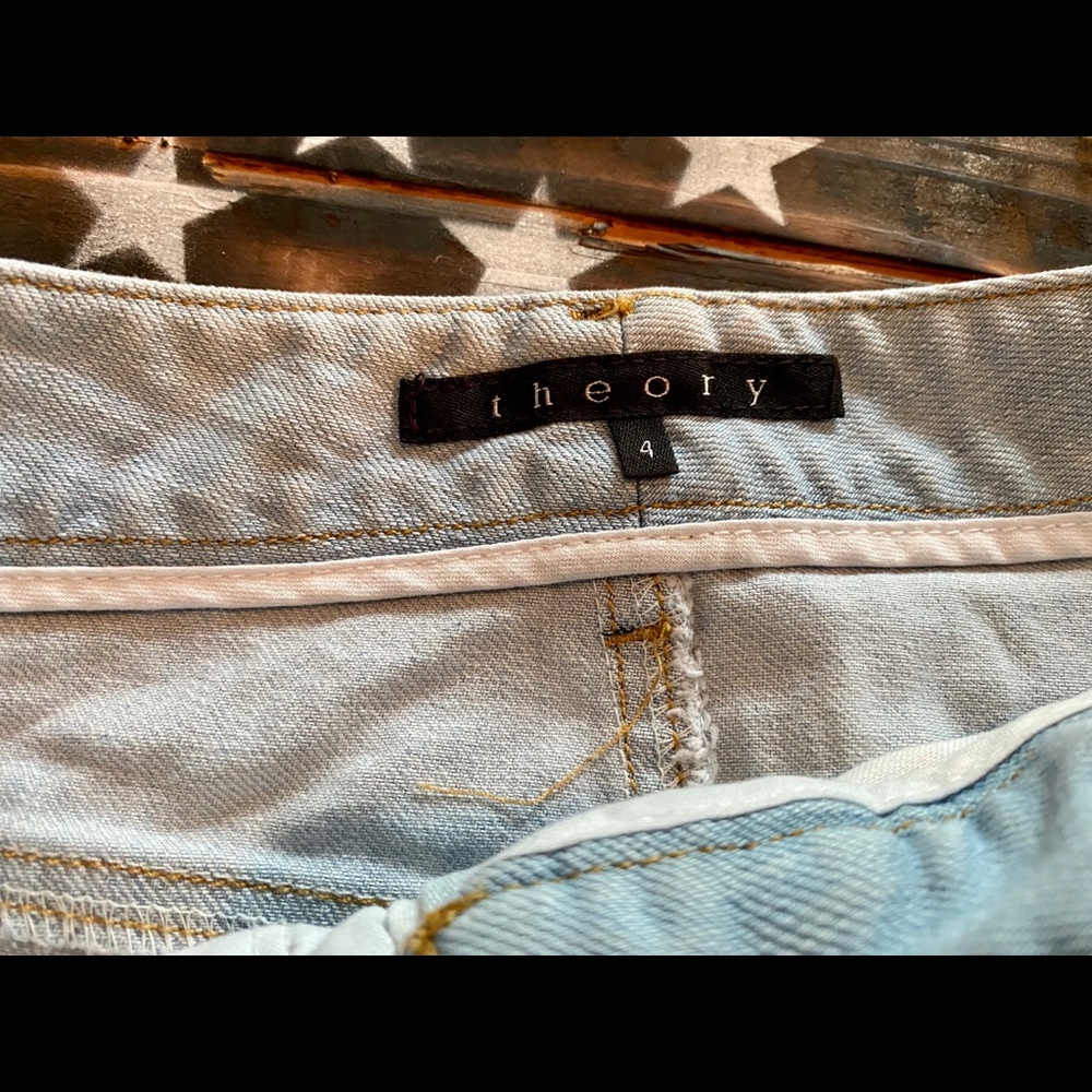 Theory Denim Skirt, Size 4 - Picture 4 of 8